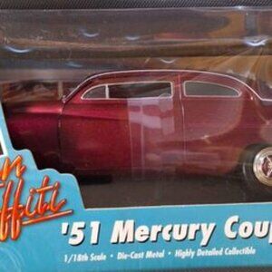 ERTL AMERICAN GRAFFITI LIMITED EDITION 51 MERCURY COUPE 1/18 Scale Die-cast Meta